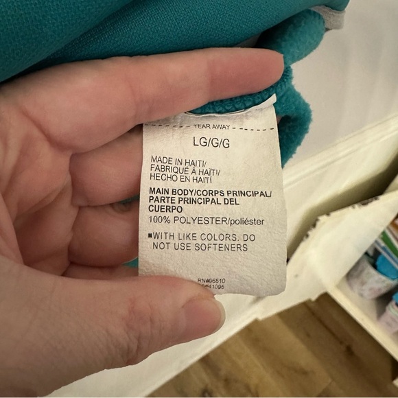 Under Armour Women’s ColdGear Long Sleeve Teal & Gray Hoodie Sweatshirt Sz L GUC - Picture 8 of 9